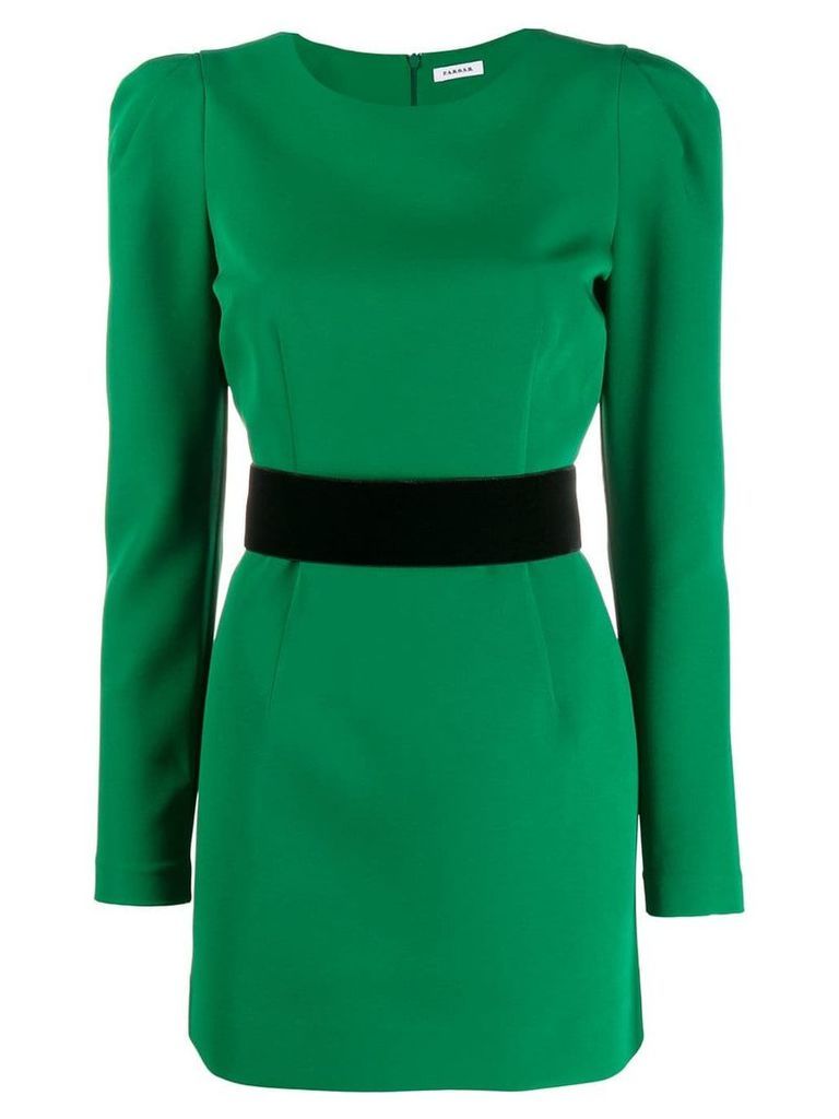 P.A.R.O.S.H. puff sleeve dress - Green