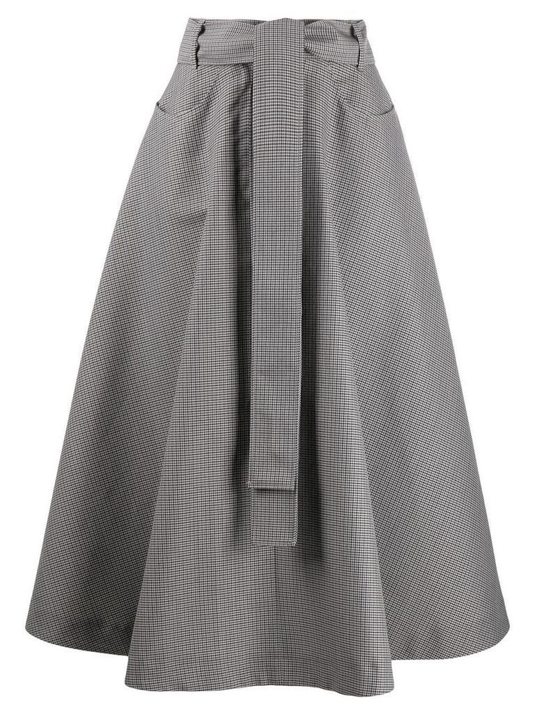 MSGM a-line midi skirt - Grey