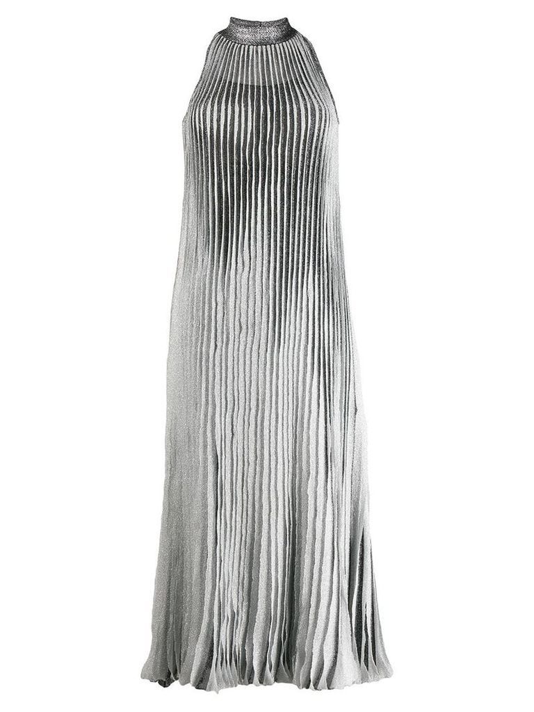 Missoni pleated midi dress - Silver