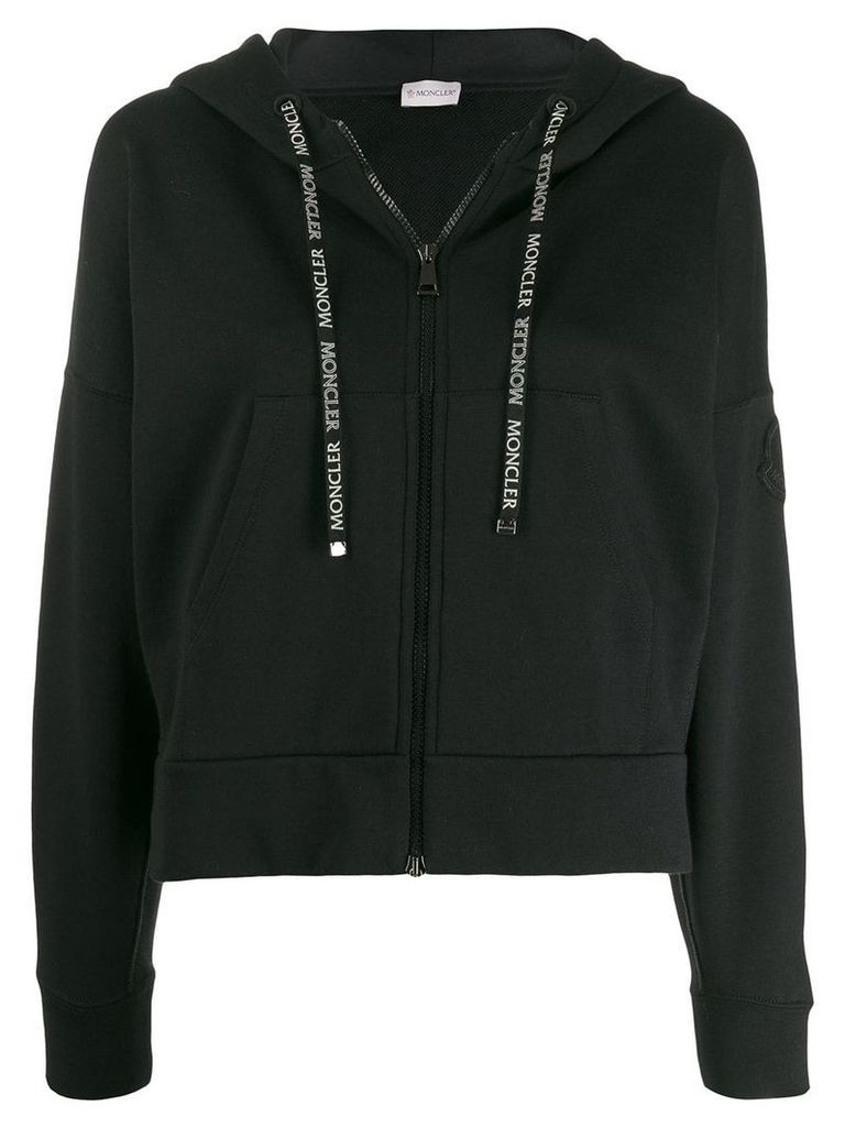 Moncler zip up hoodie - Black