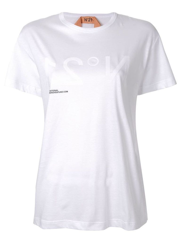 Nº21 logo oversized T-shirt - White