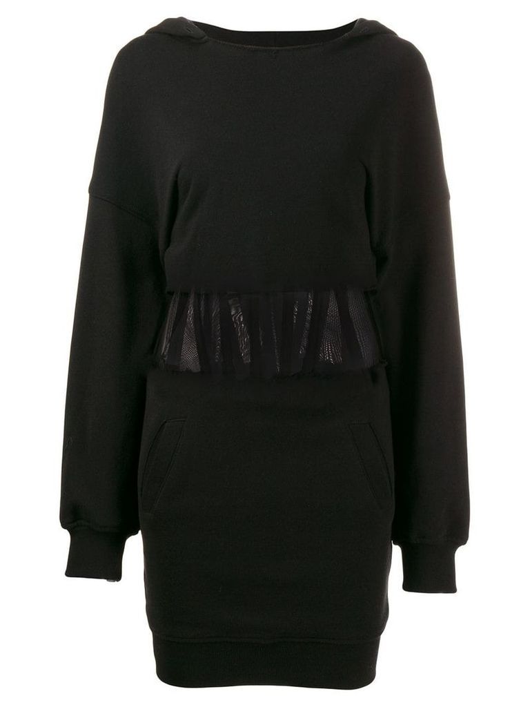RtA long-sleeve fitted dress - Black