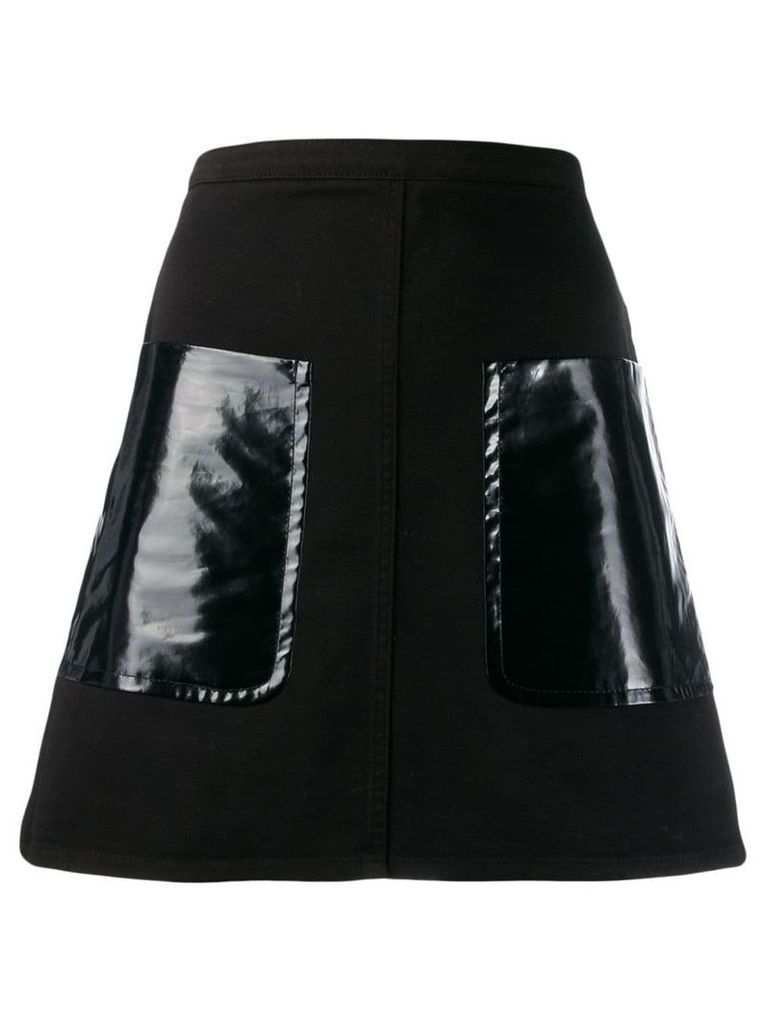 Nº21 oversized pocket a-line skirt - Black
