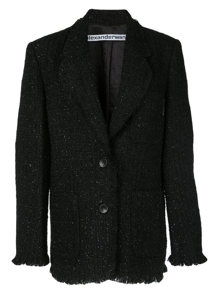Alexander Wang oversized tweed blazer - Black