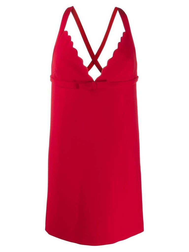 Miu Miu short crisscross dress - Red