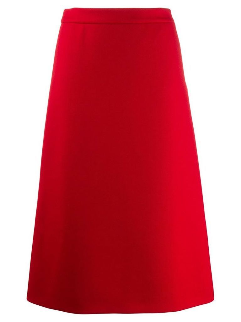 Prada mid-length A-line skirt - Red