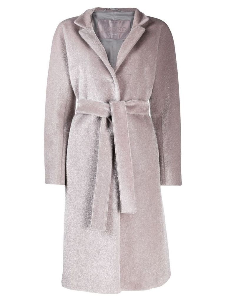 Herno belted wrap overcoat - Grey