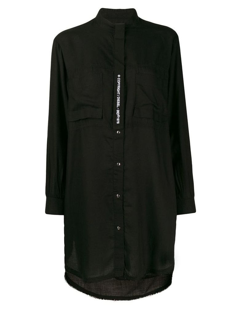 Diesel chemisier shirt dress - Black