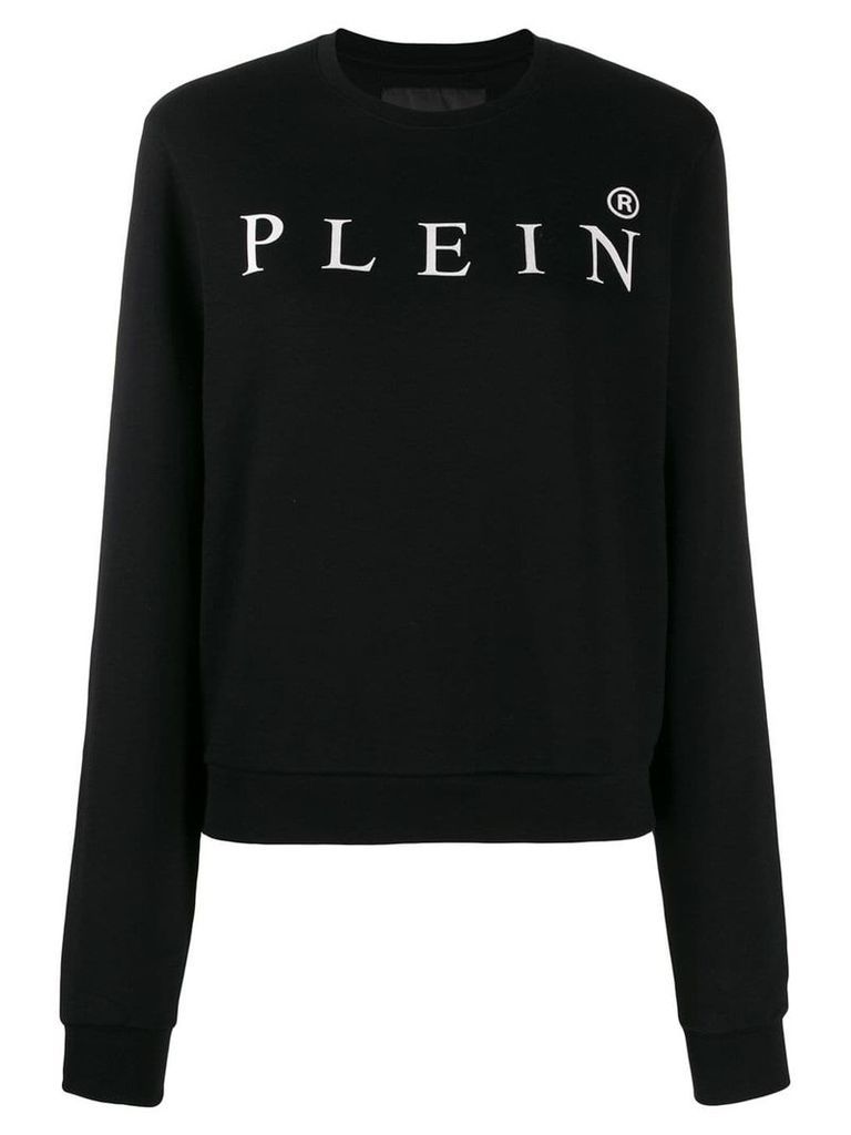 Philipp Plein logo print jumper - Black