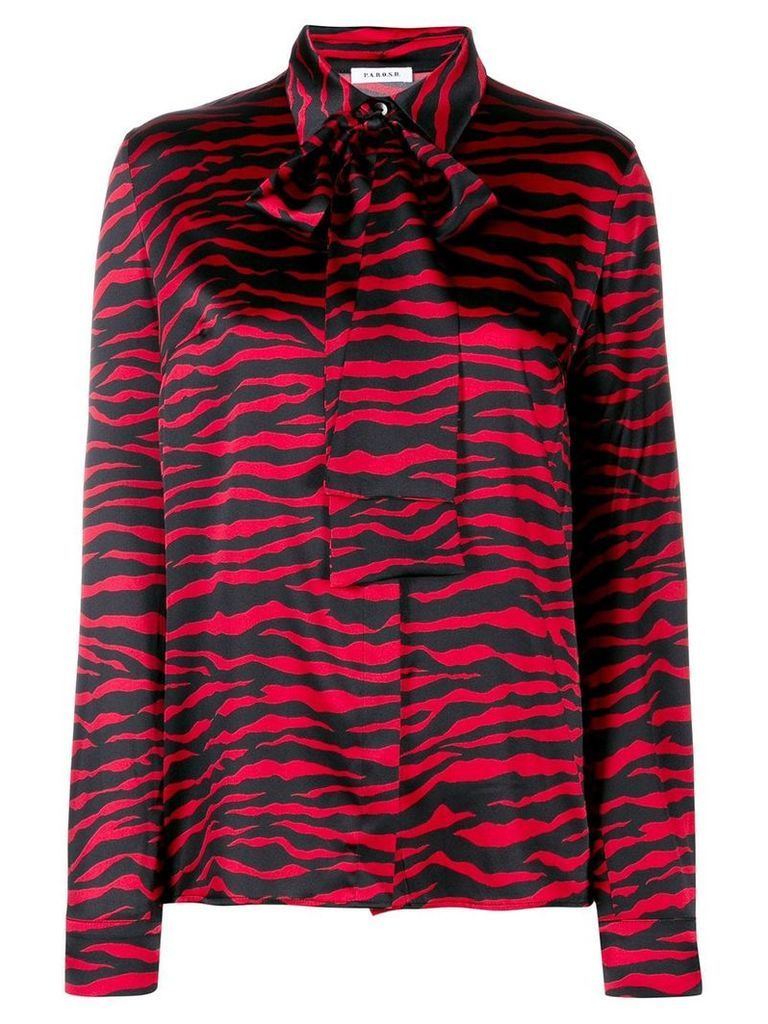 P.A.R.O.S.H. zebra print shirt - Red