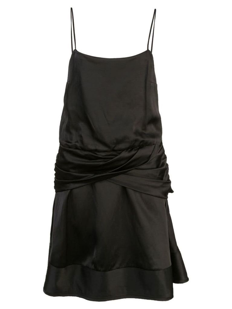 Derek Lam 10 Crosby twist detail mini dress - Black