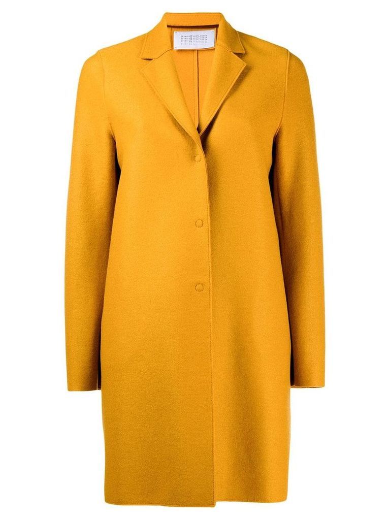 Harris Wharf London single breasted coat - Yellow