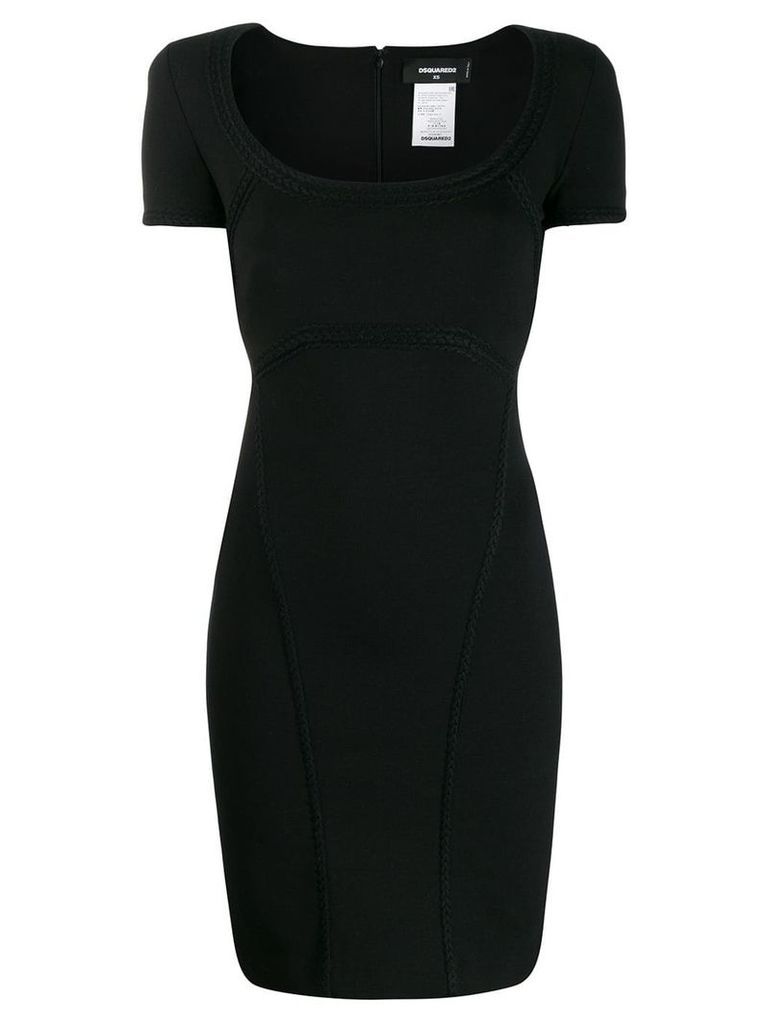 Dsquared2 short fitted dress - Black