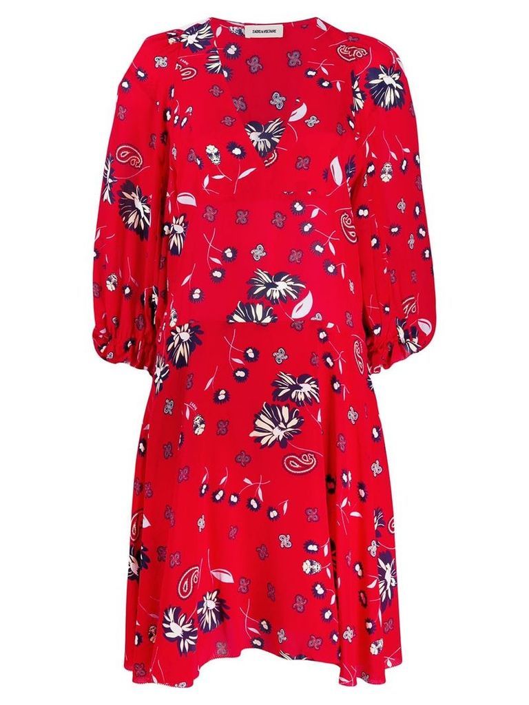 Zadig & Voltaire floral day dress - Red