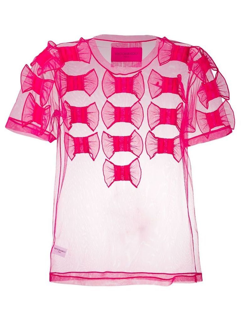 Viktor & Rolf Too Many Bows T-shirt - PINK
