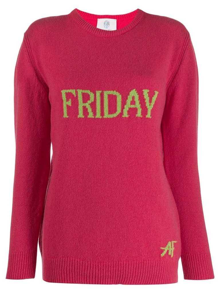 Alberta Ferretti Friday intarsia jumper - PINK