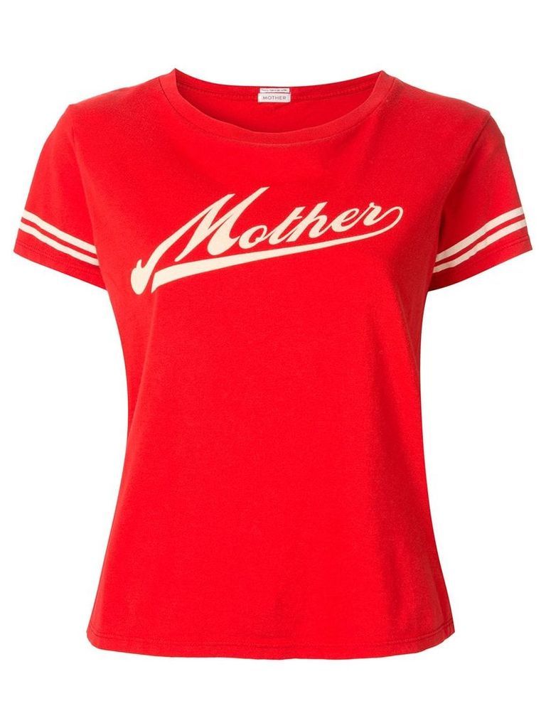 Mother contrast logo T-shirt - Red