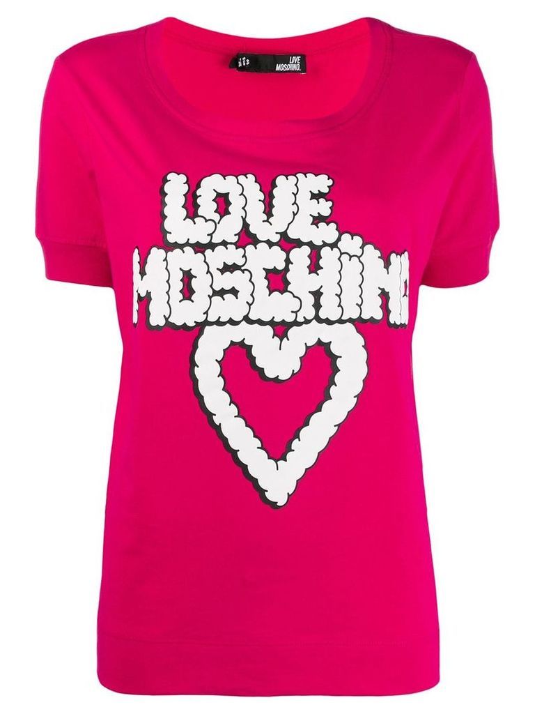 Love Moschino graphic T-shirt - PINK
