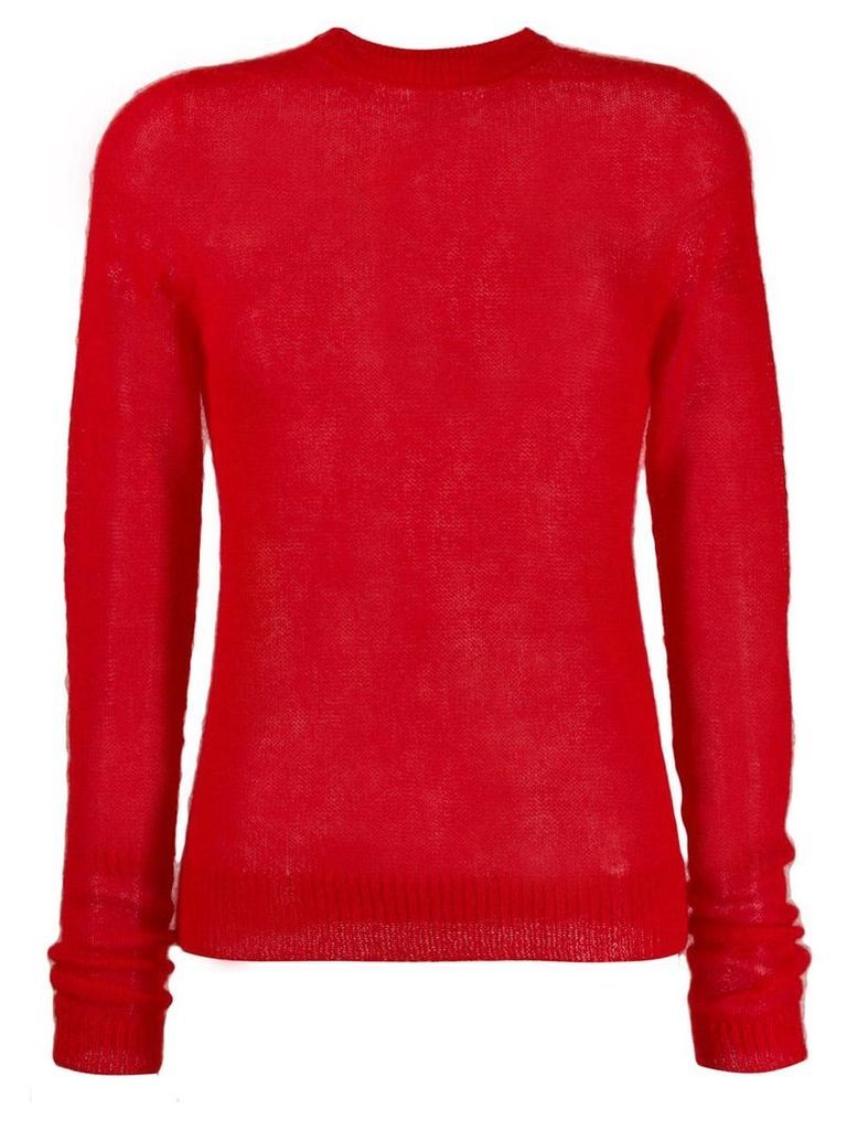 Rick Owens round neck sweater - Red