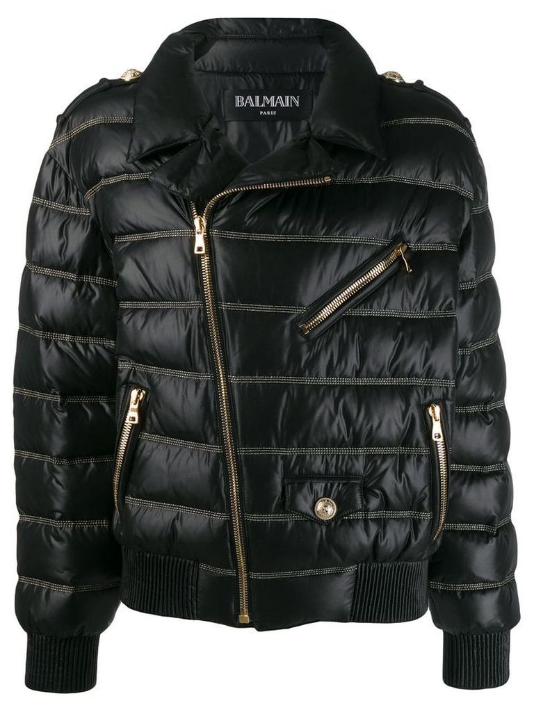 Balmain quilted down jacket - Black