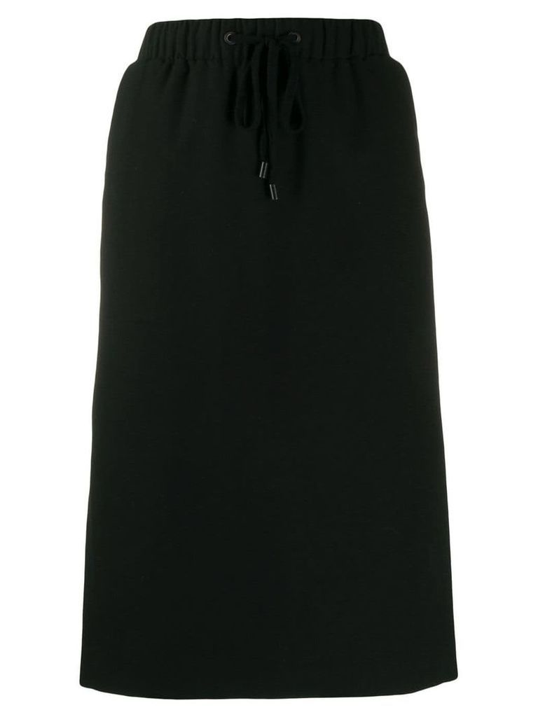 Peserico elasticated straight skirt - Black