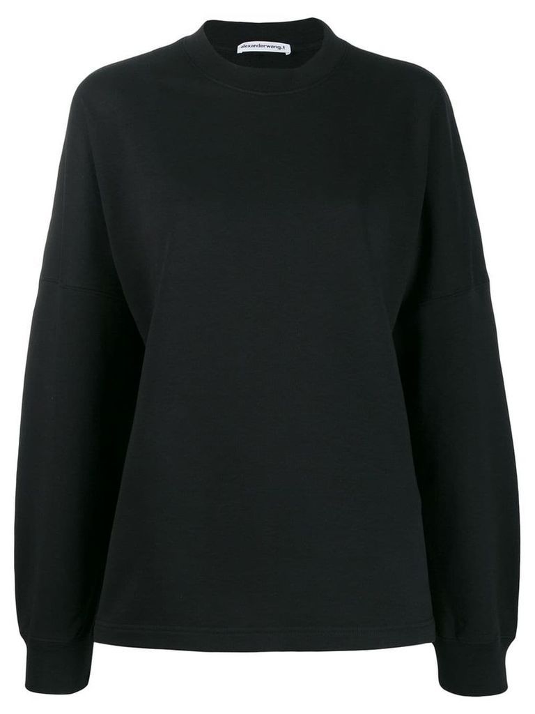 T By Alexander Wang logo print sweatshirt - Black