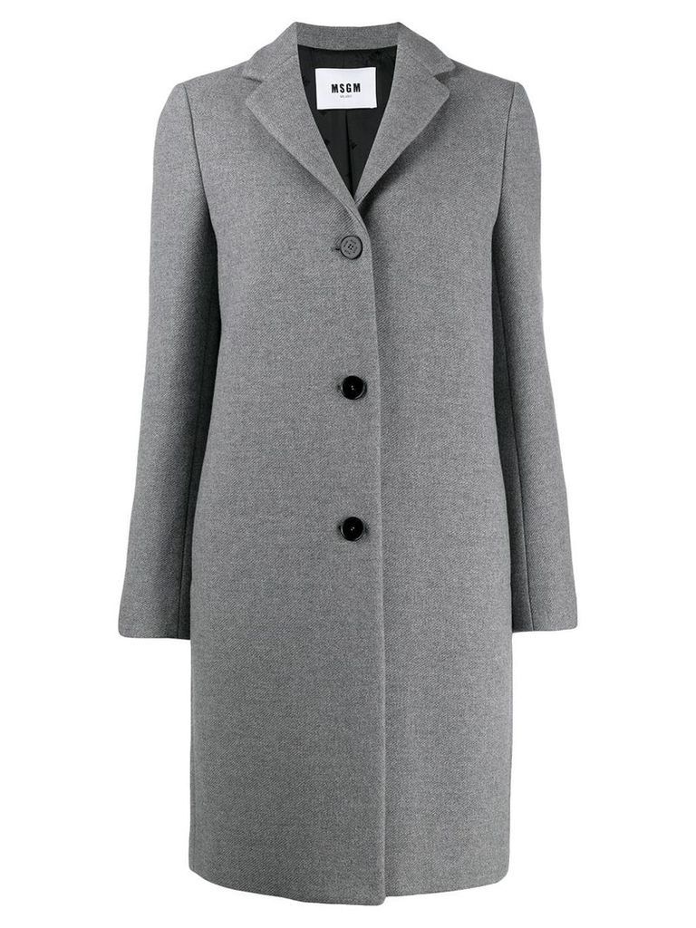 MSGM classic style coat - Grey