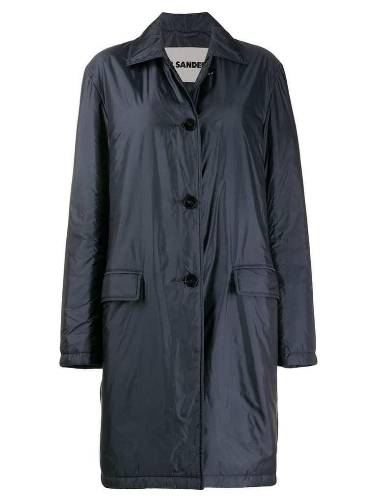 Jil Sander relaxed fit trench coat - Blue