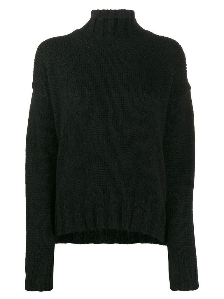 Dondup roll-neck fitted sweater - Black