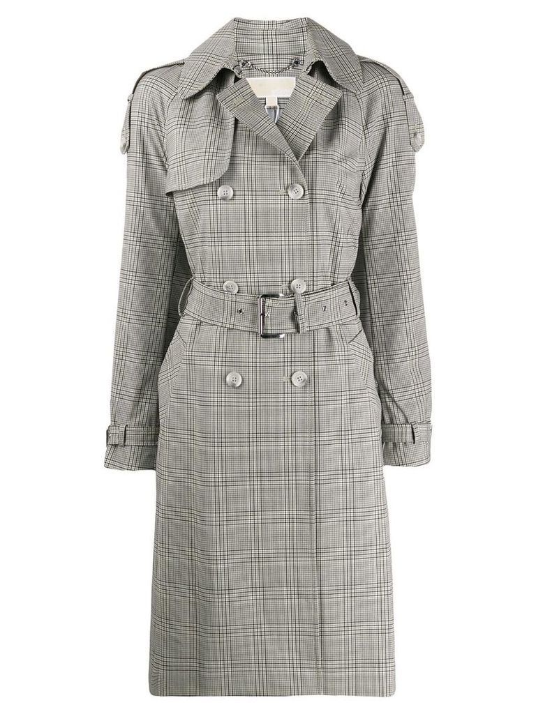 Michael Michael Kors checked trench coat - Neutrals