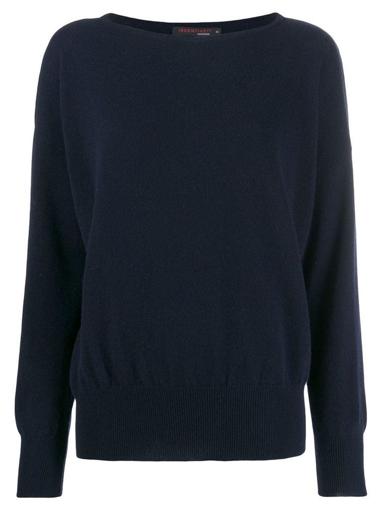 Incentive! Cashmere oversized jumper - Blue