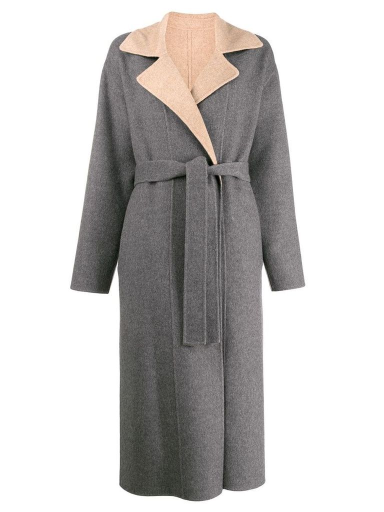 Givenchy reversible belted coat - Grey
