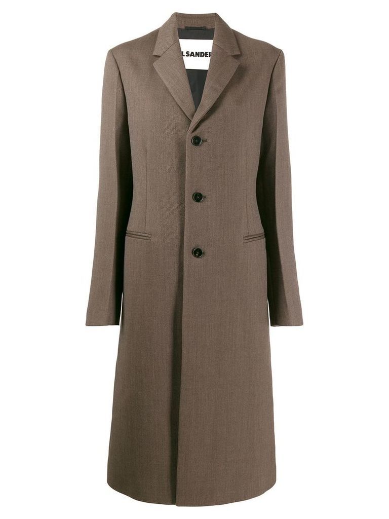 Jil Sander oversized coat - Brown