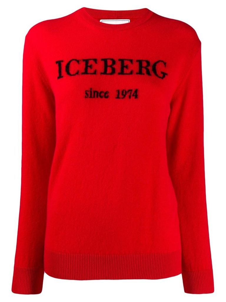 Iceberg logo jumper - Red