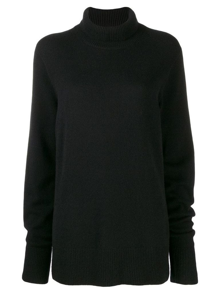 The Row funnel neck jumper - Black