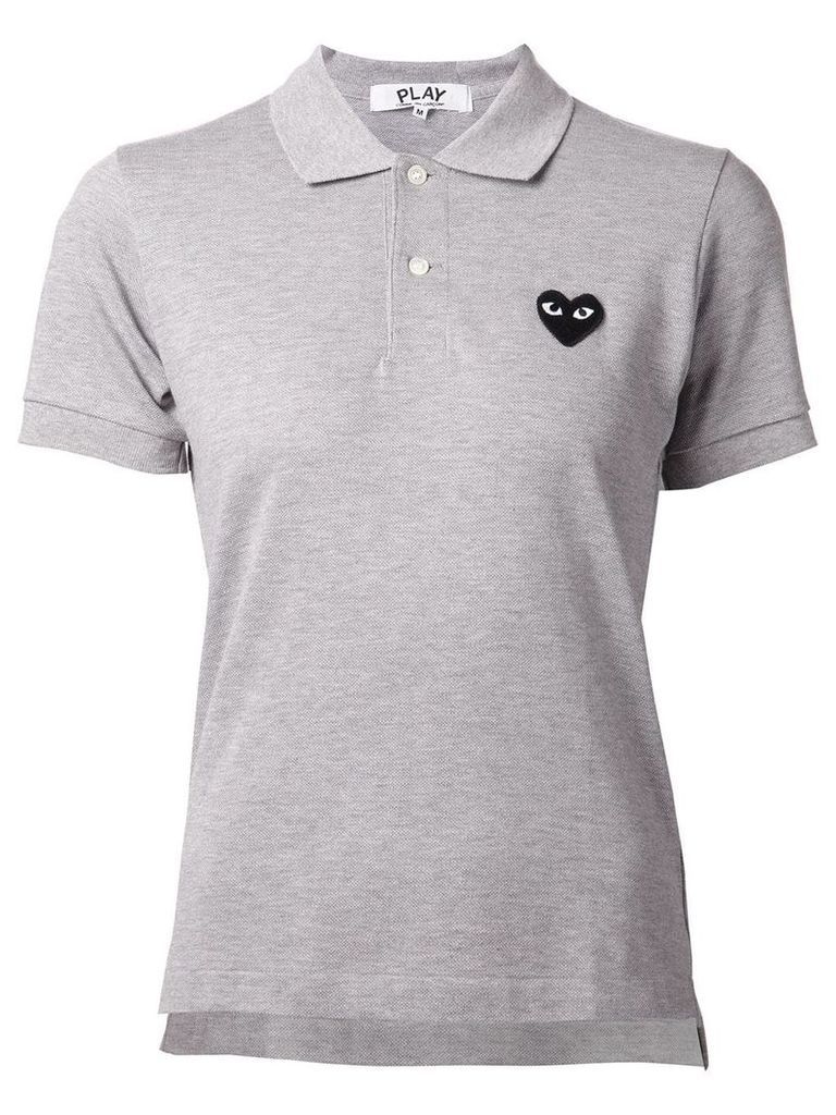 Comme Des Garçons Play heart logo polo shirt - Grey