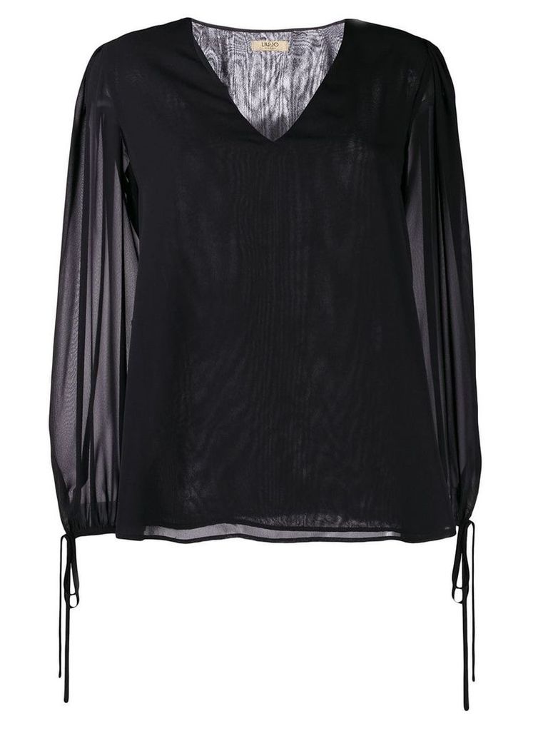 LIU JO V-neck blouse - Black