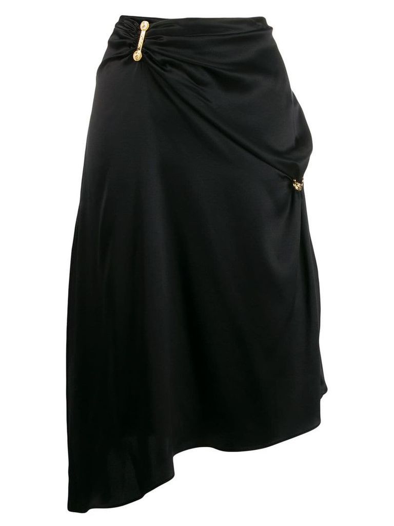 Versace draped asymmetric skirt - Black