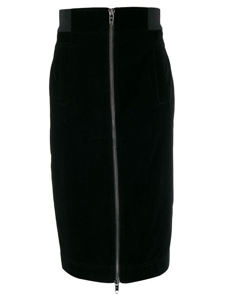 Marc Jacobs zip front pencil skirt - Black