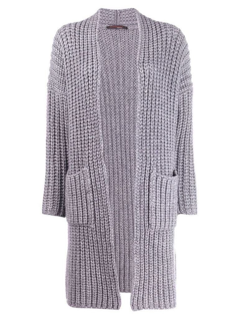 Incentive! Cashmere knitted cardi-coat - Grey