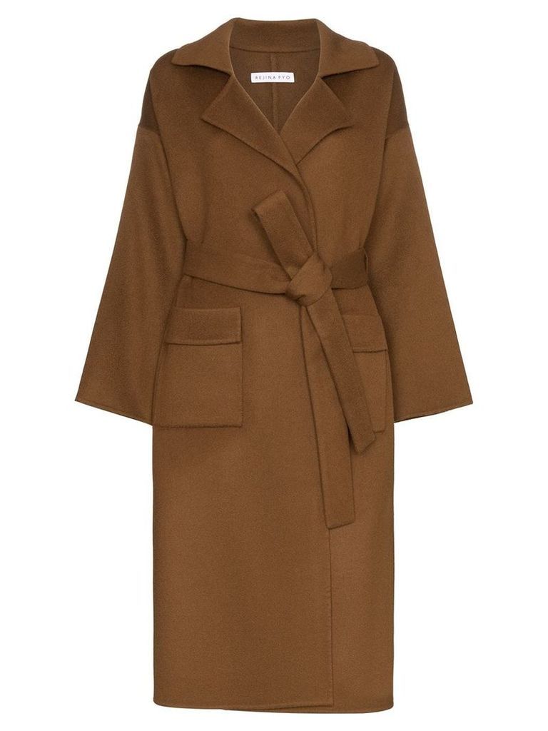 Rejina Pyo Meryl belted coat - Brown