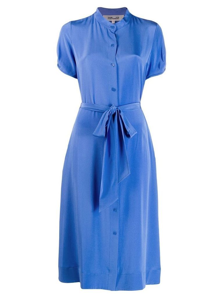 Diane von Furstenberg belted shirt dress - Blue