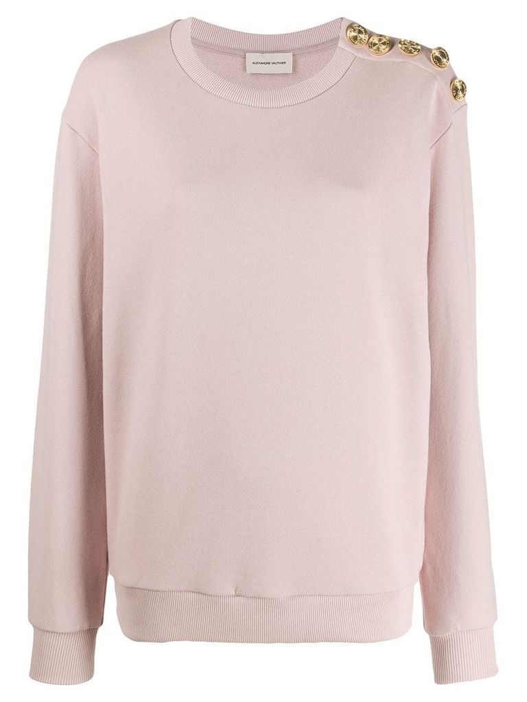 Alexandre Vauthier button-embellished sweater - Pink