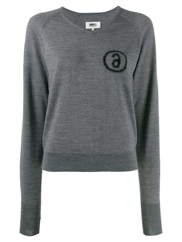 Mm6 Maison Margiela knitted jumper - Grey