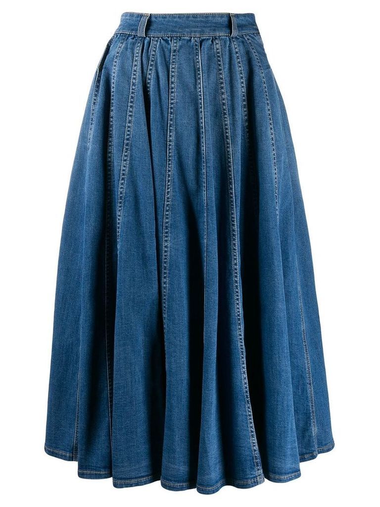 Elisabetta Franchi high-waisted skirt - Blue