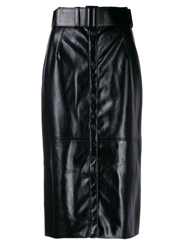 MSGM button pencil skirt - Black
