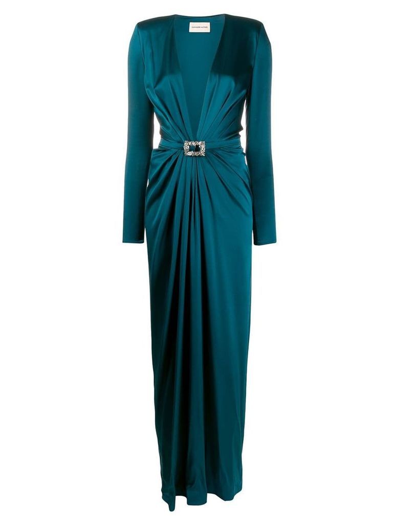 Alexandre Vauthier belted maxi dress - Blue