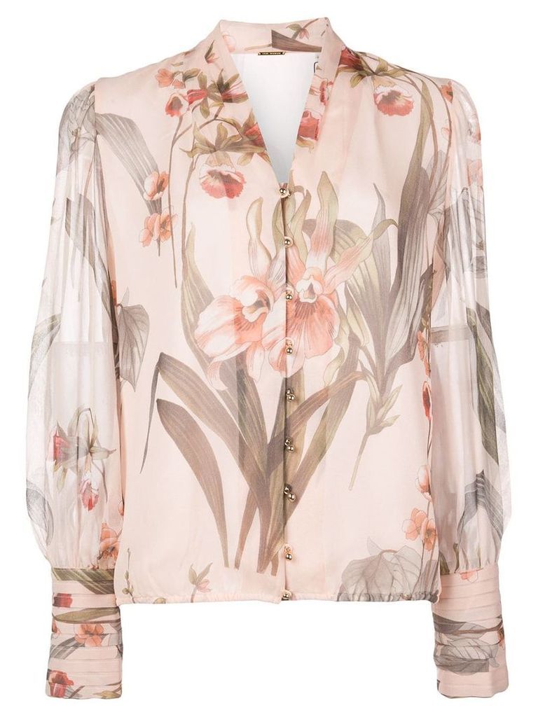 Elie Tahari floral print blouse - PINK