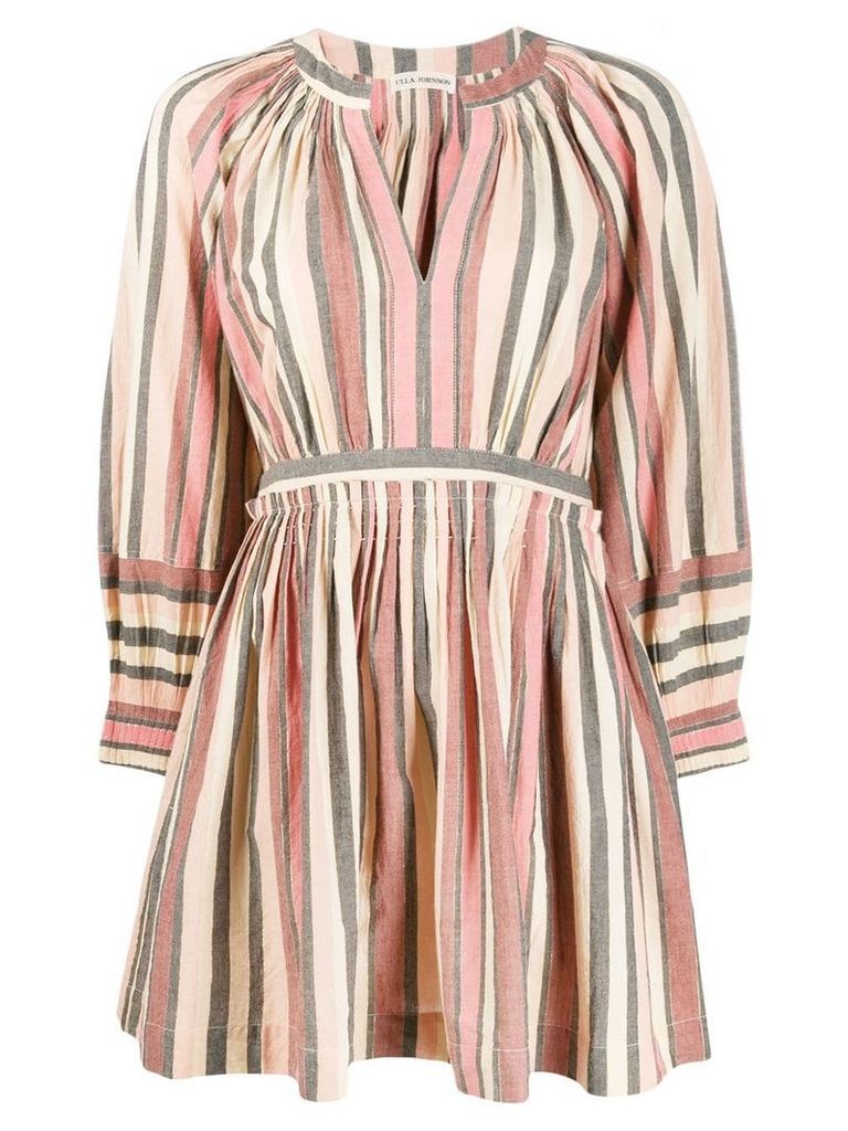 Ulla Johnson short striped dress - PINK