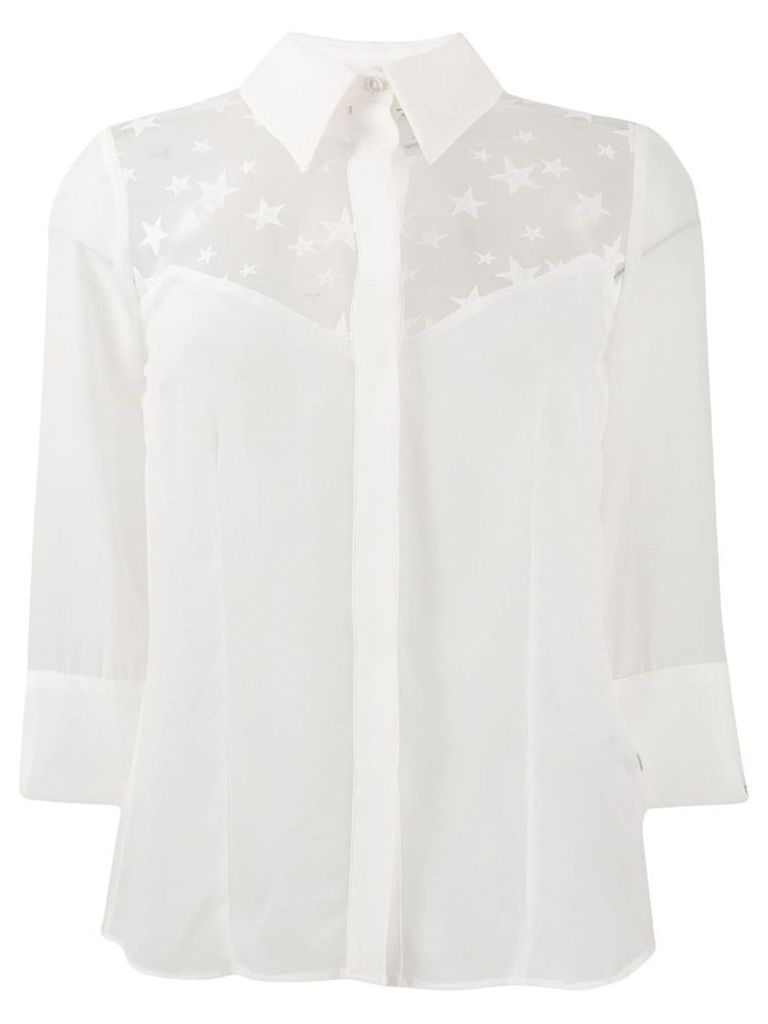 Elisabetta Franchi star print shirt - White